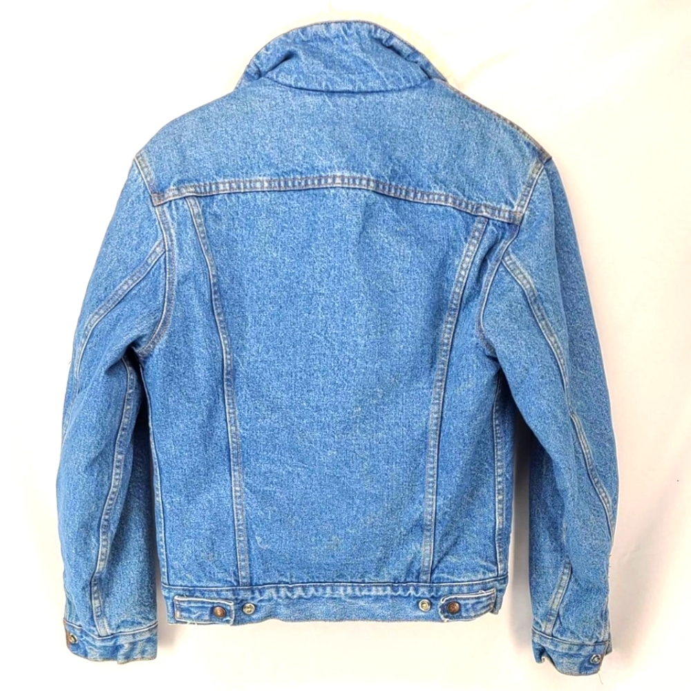 LEVI'S VINTAGE TRUCKER MEN'S BOYS DENIM RARE JACKET 34 R EXTRA SMALL, ADULT - Picture 3 of 7